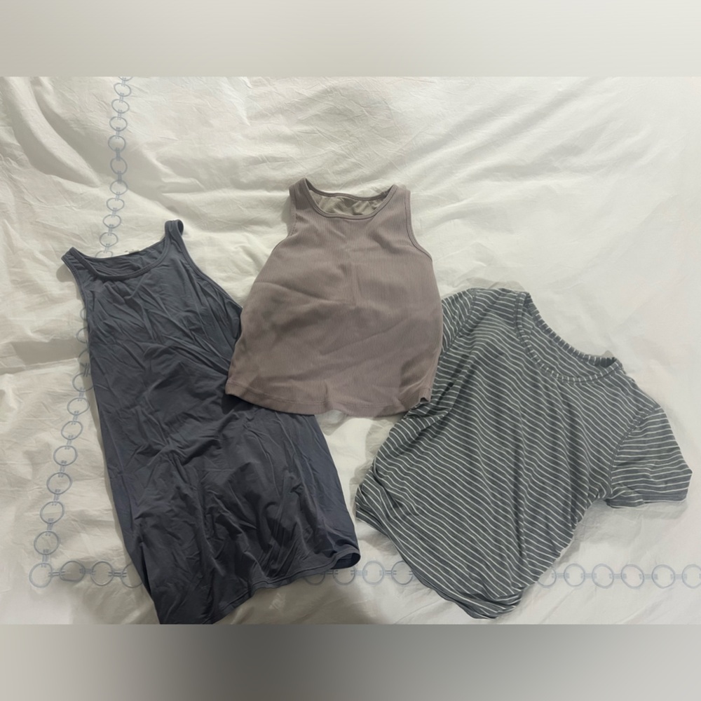 Lululemon and Vuori workout top bundle